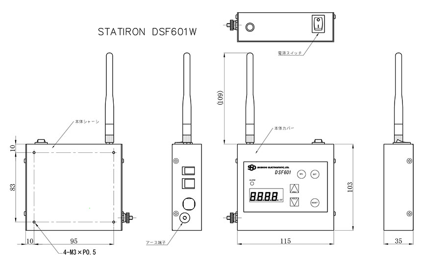 DSF601／W | 静電気測定器 | 測定器：MEASURES | 静電気除去